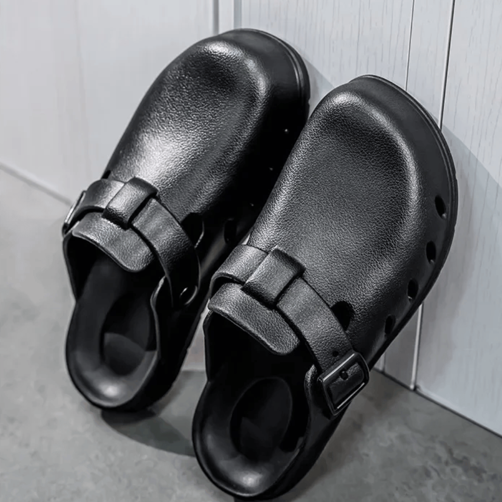 Black Ergonomic Arch Support Clogs for Men – view 3