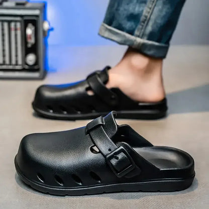 Black Ergonomic Arch Support Clogs for Men – view 5