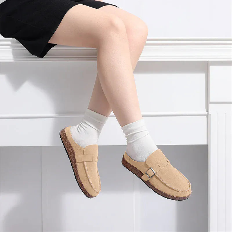 Posture-Support Faux Suede Arch Support Clogs – view 6