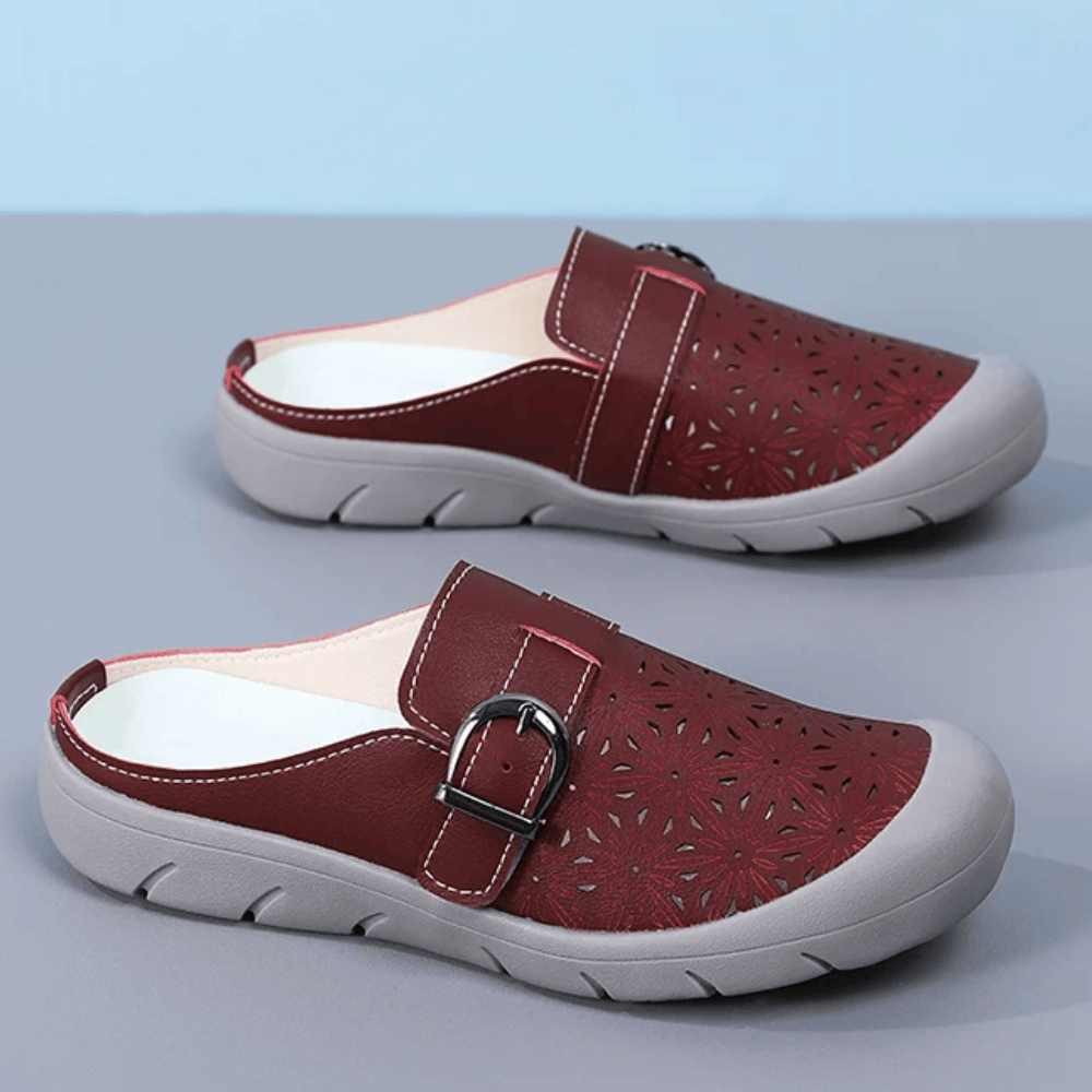 Floral Faux Leather Clogs with Arch Support for Women – view 5