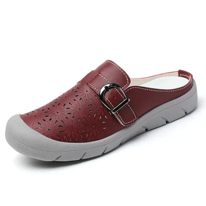 Floral Faux Leather Clogs with Arch Support for Women – view 4