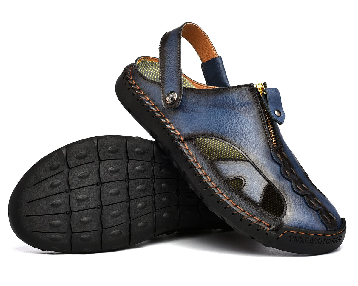 Anatomical Leather Non Slip Orthopedic Sandals for Men – view 2