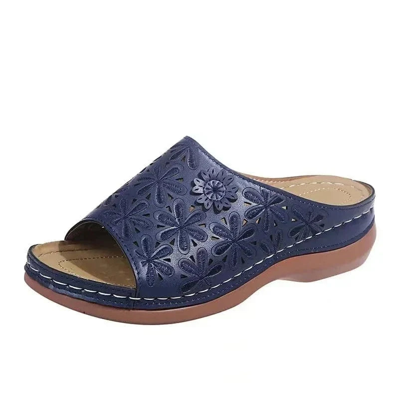 Lightweight Orthopedic Wedge Sandals with Floral Pattern – view 4