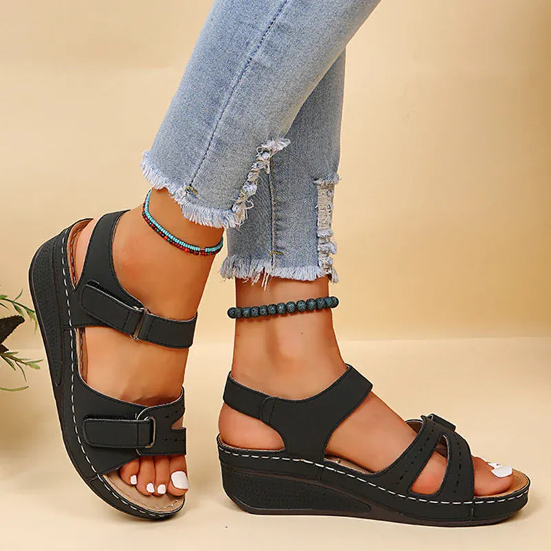 Wedge Orthopedic Sandals with Strap for Women – view 17