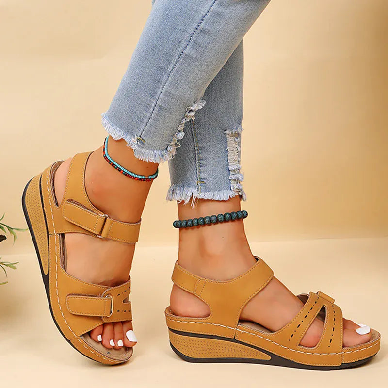 Wedge Orthopedic Sandals with Strap for Women – view 9