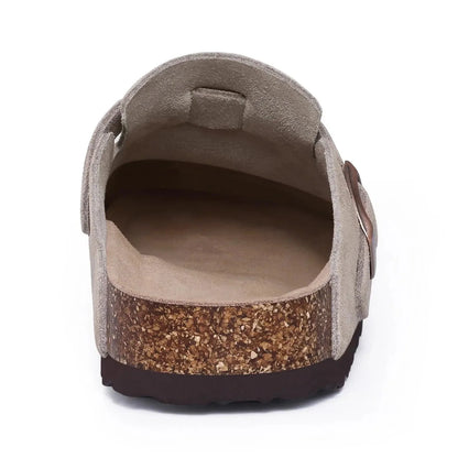 Gray Orthopedic Sandals for Women with Buckle – view 3