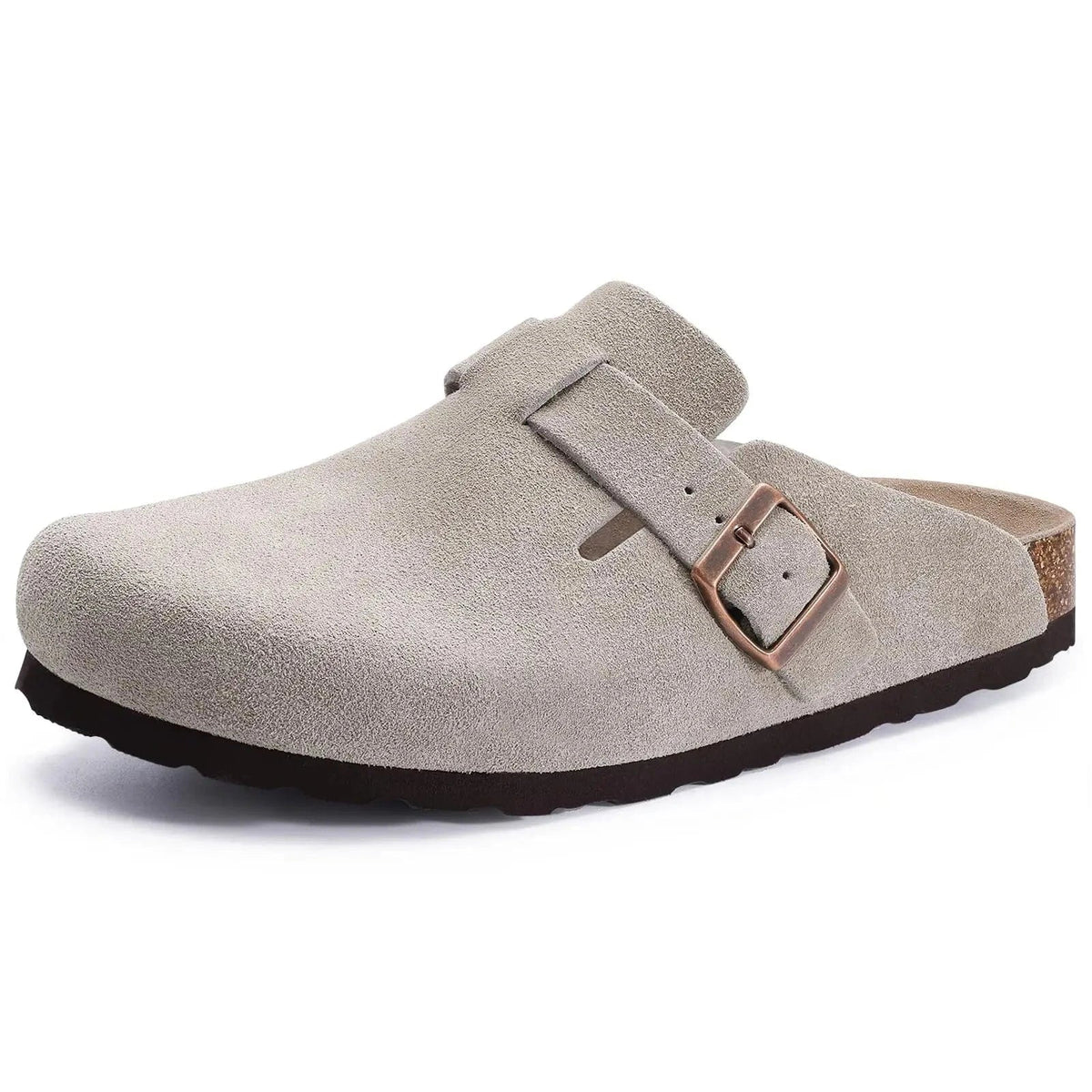 Gray Orthopedic Sandals for Women with Buckle