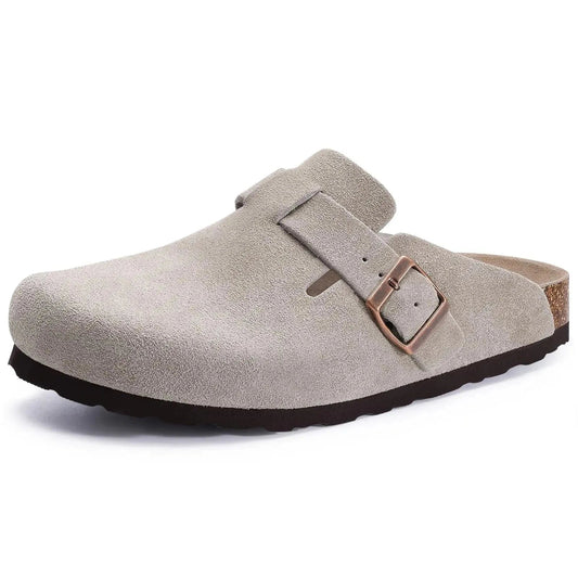 Gray Orthopedic Sandals for Women with Buckle