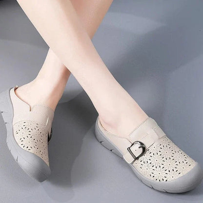 Retro Vegan Leather Breathable Orthopedic Sandals for Women – view 14
