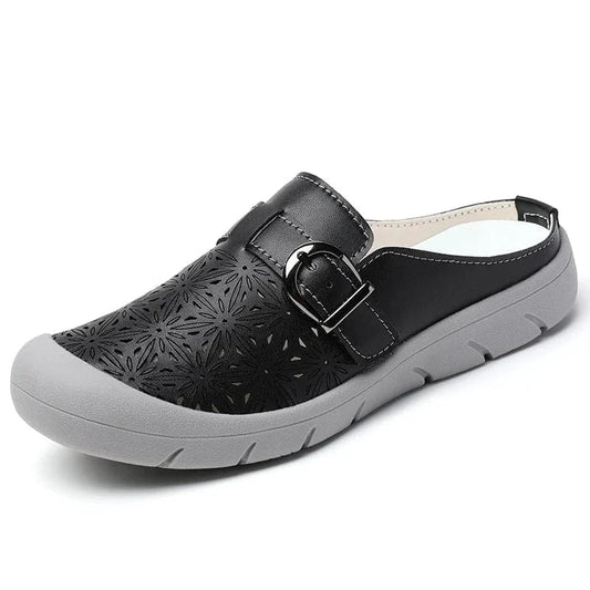 Retro Vegan Leather Breathable Orthopedic Sandals for Women