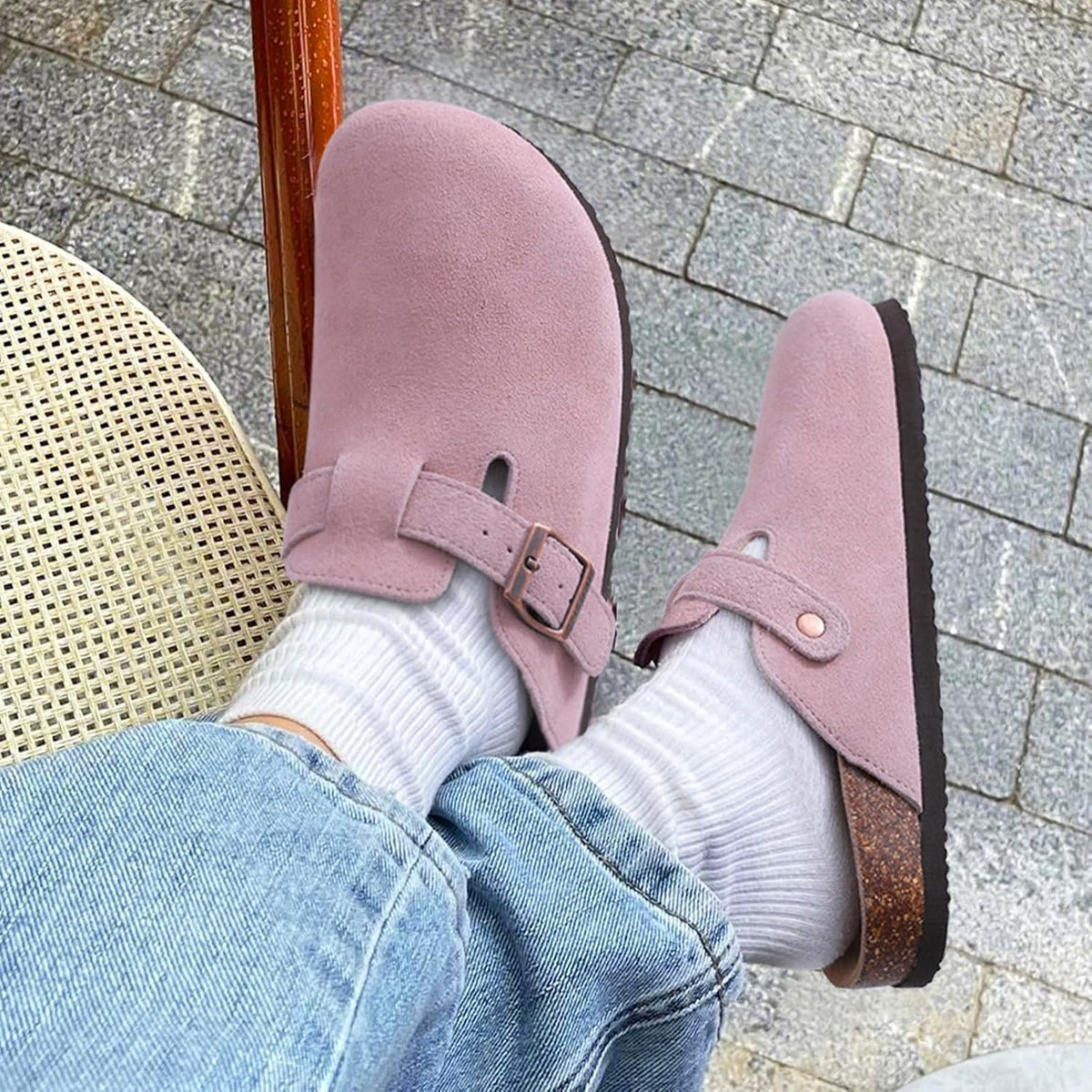 Pink Slip On Orthopedic Sandals for Women – view 5