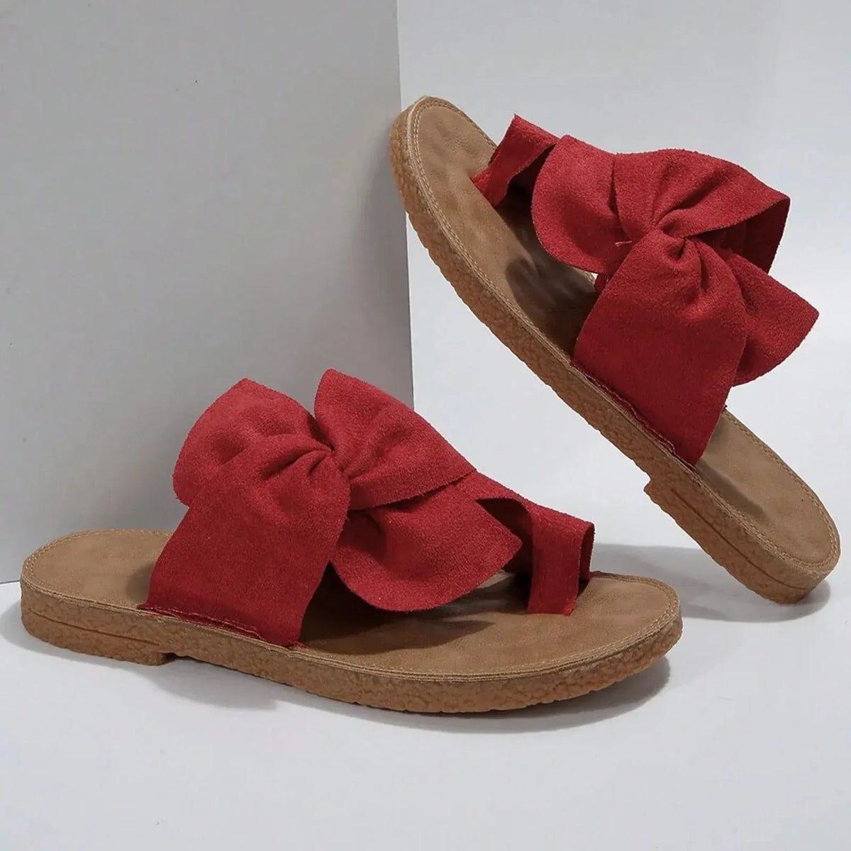 Slip-On Nylon Red Orthopedic Sandals for Women – view 2