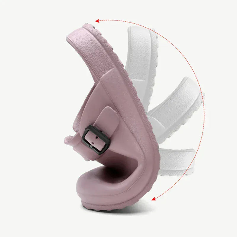 Soft Pink Non Slip Orthopedic Sandals for Women – view 2