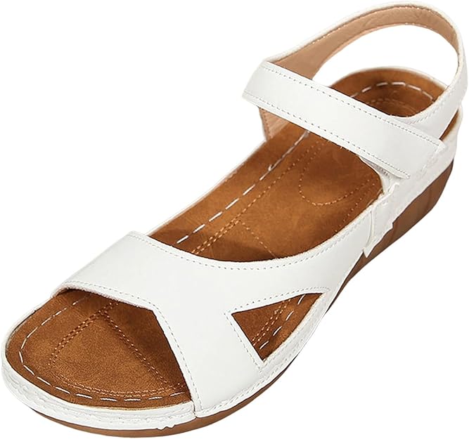 Adjustable Soft Vegan Leather Orthopedic Sandals for Women