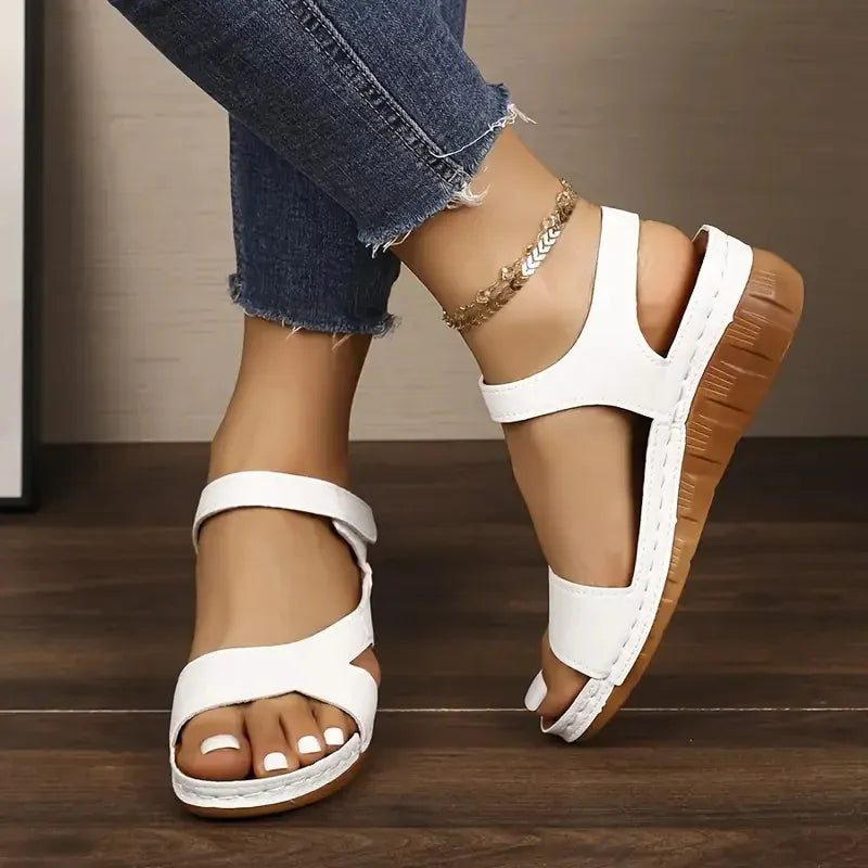 Adjustable Soft Vegan Leather Orthopedic Sandals for Women – view 3