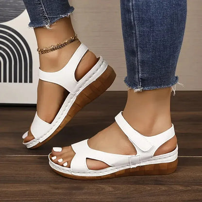 Adjustable Soft Vegan Leather Orthopedic Sandals for Women – view 2