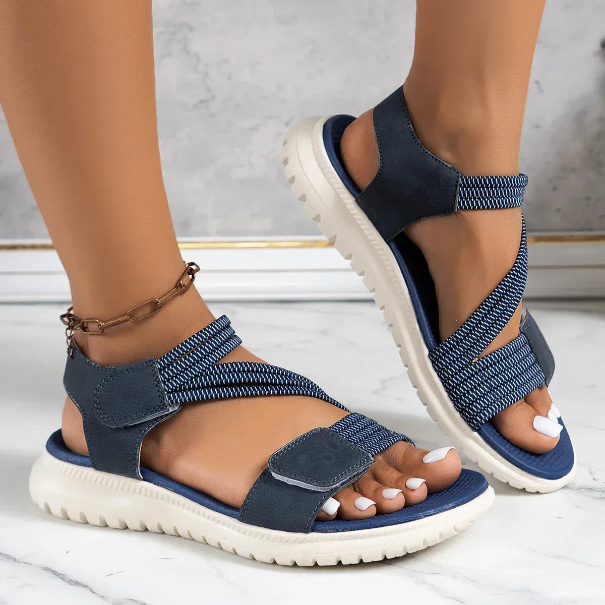Roman-Style Non Slip Adjustable Orthopedic Sandals for Women – view 9