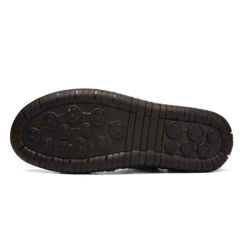 Non-Slip Genuine Leather Orthopedic Sandals for Men – view 4