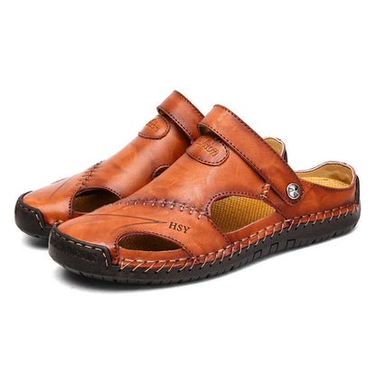 Non-Slip Genuine Leather Orthopedic Sandals for Men – view 8