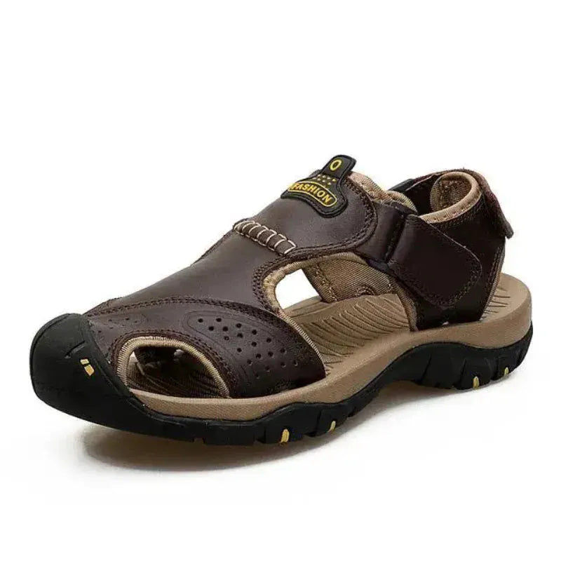Sandale Orthopédique Homme En Cuir Microfibre