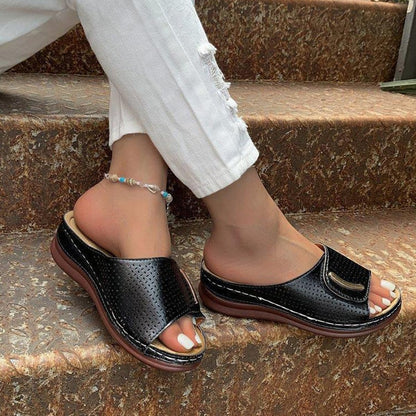 Perforated Wedge Arch Support Sandals for Women – view 4