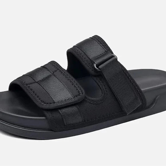 Men's Flat Orthopedic Summer Sandals with Hook-and-Loop Straps – view 3