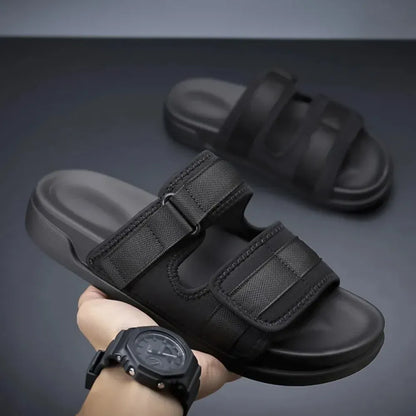 Men's Flat Orthopedic Summer Sandals with Hook-and-Loop Straps – view 5