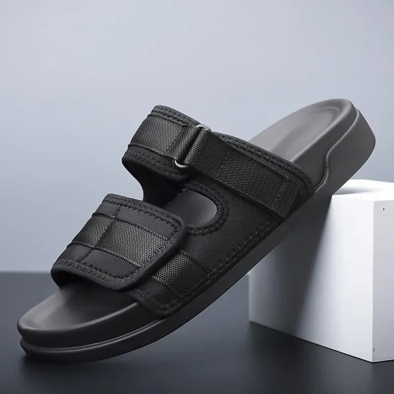Men's Flat Orthopedic Summer Sandals with Hook-and-Loop Straps – view 6