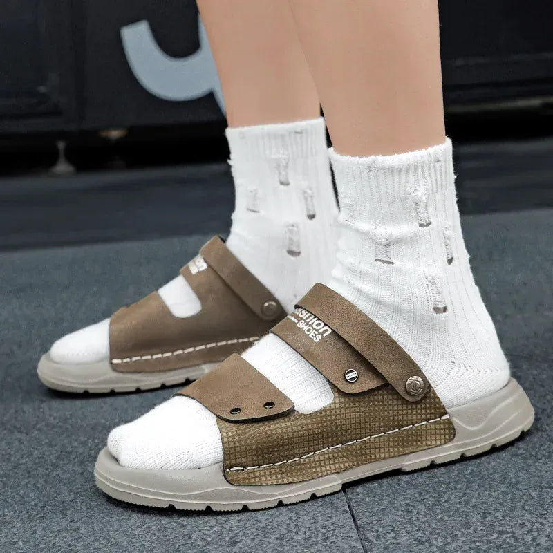 Microfiber Orthopedic Non Slip Sandals for Men – view 3