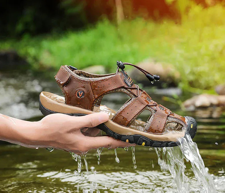 Sandales Orthopédiques Respirantes Au Design Tissé Pour Hommes