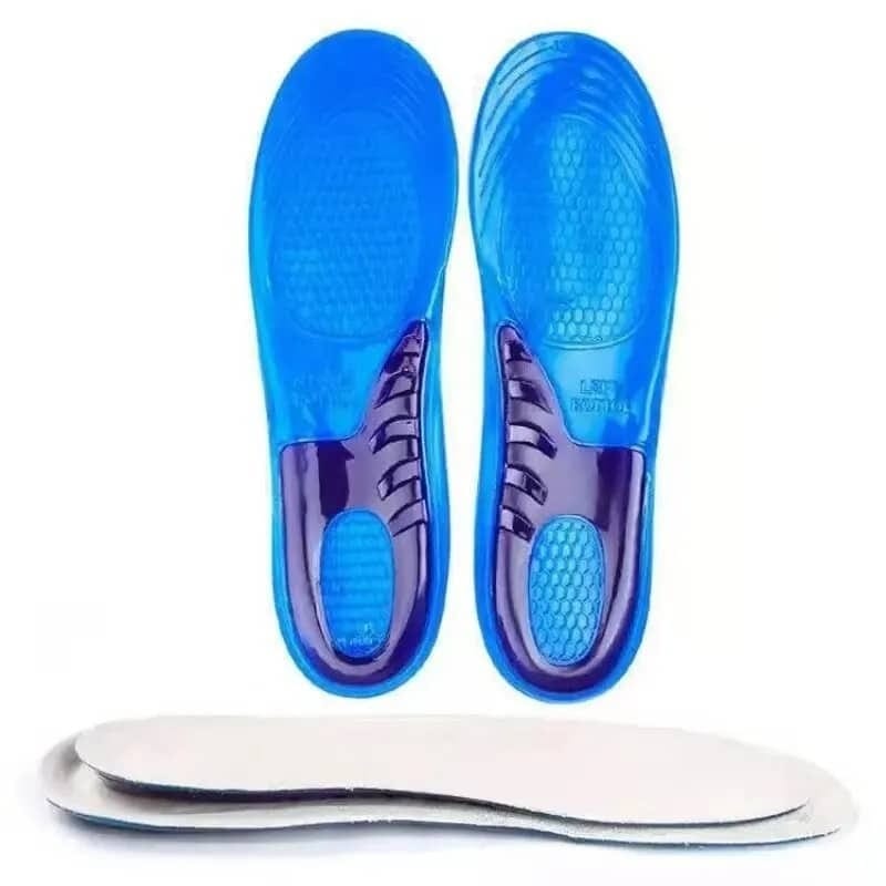 Perforated Non-Slip Gel Insoles for Flat Feet