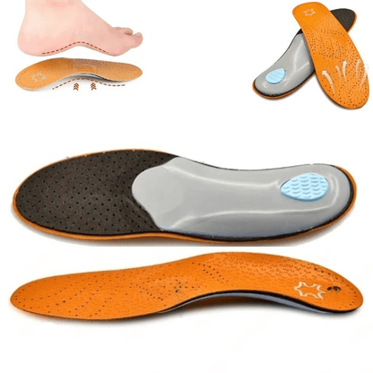 Unisex Perforated Leather Insoles for Flat Feet – view 2
