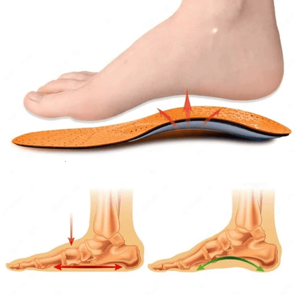 Unisex Perforated Leather Insoles for Flat Feet – view 6