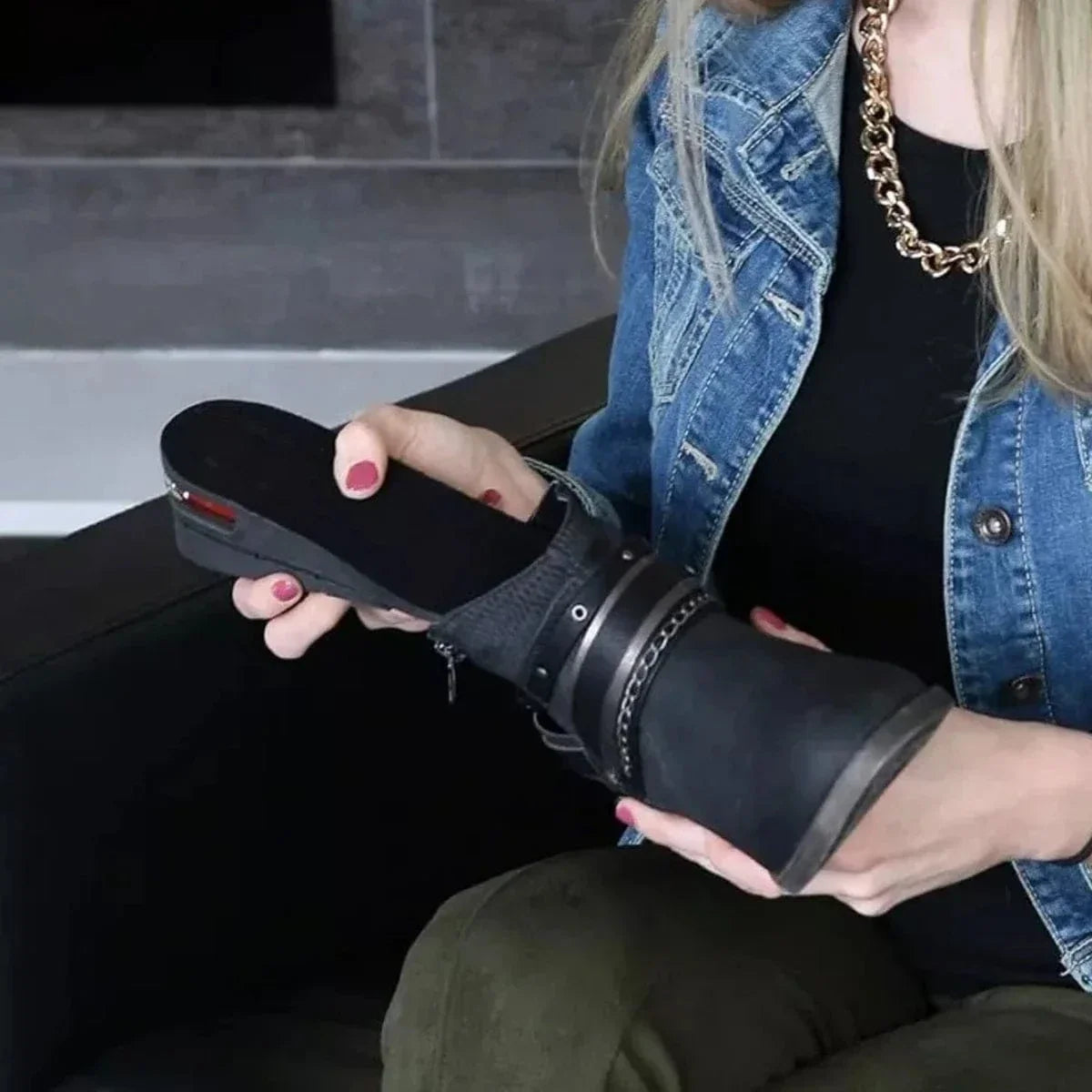 Non Slip Shoe Inserts with Removable Wedge Heels – view 5