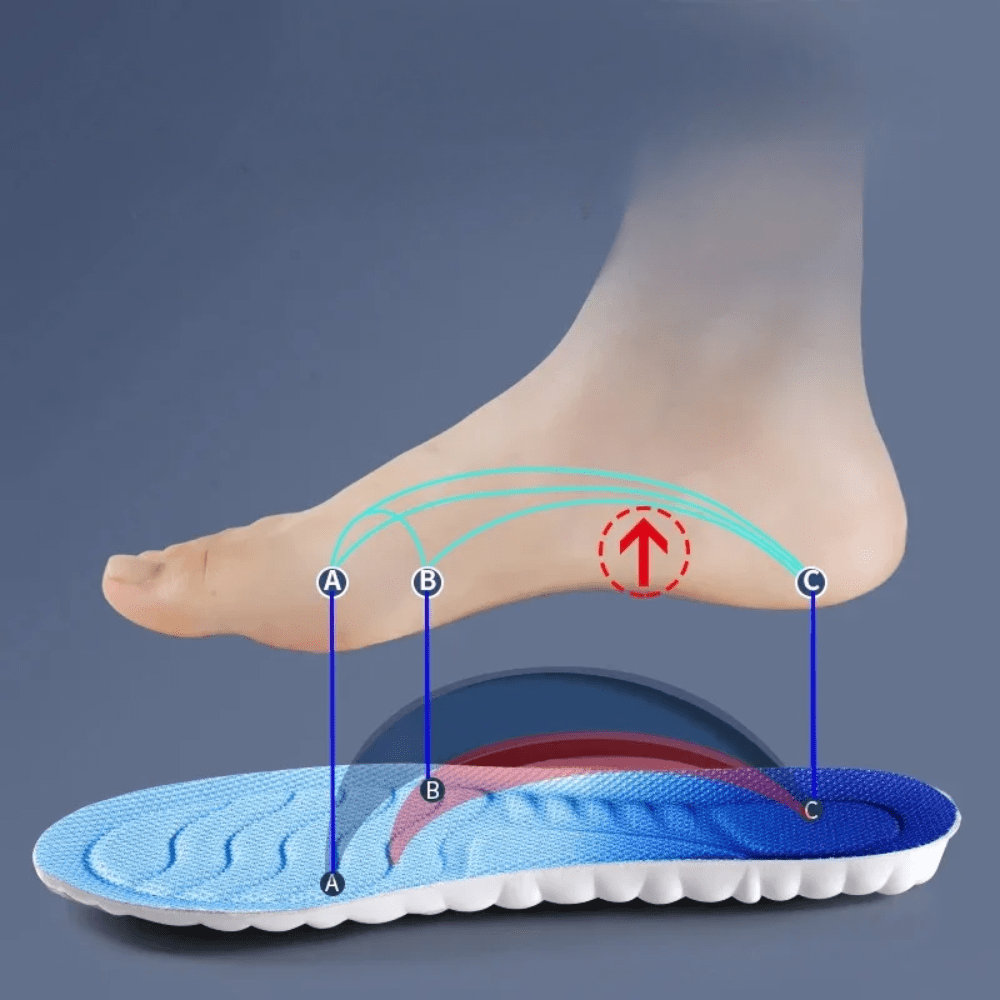 Thick Cushioned Breathable Insoles for Flat Feet – view 2