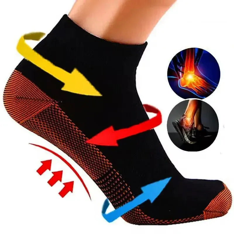 Copper Ankle Compression Socks for Plantar Fasciitis