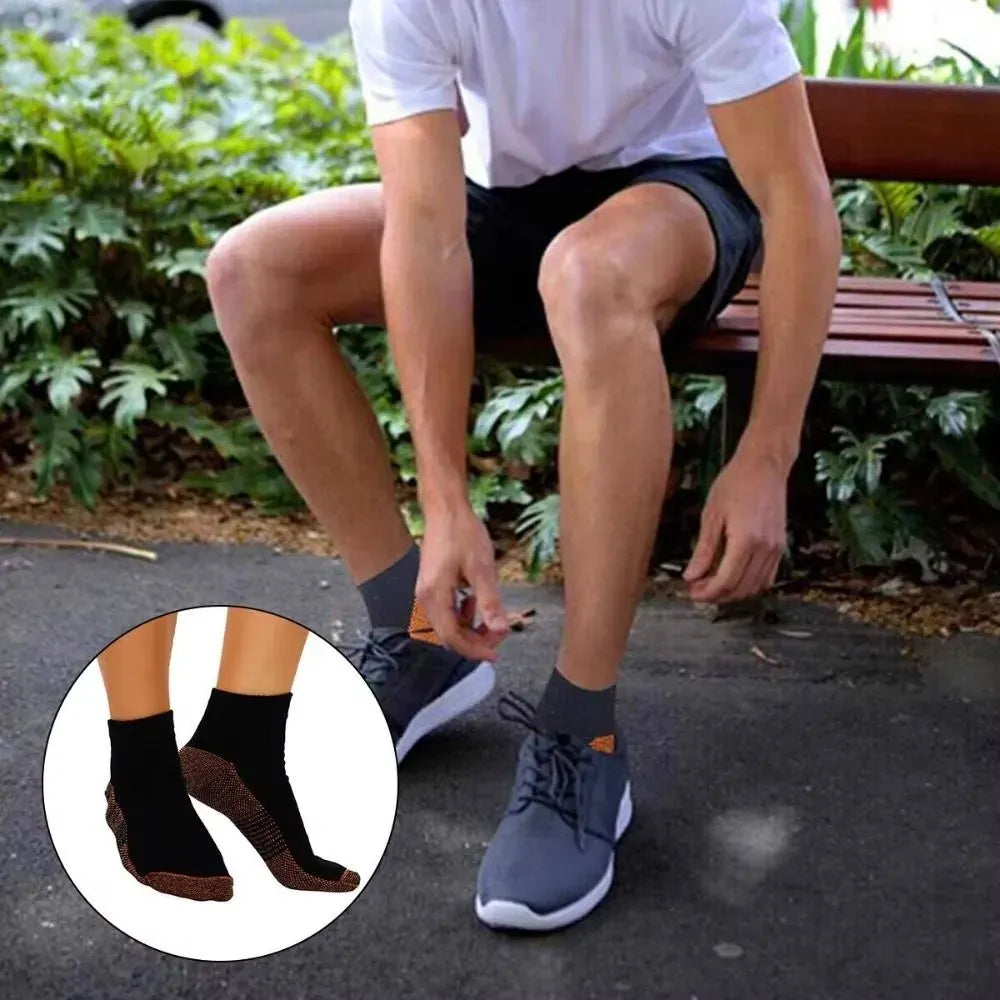 Copper Ankle Compression Socks for Plantar Fasciitis – view 6