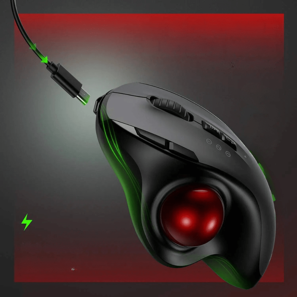 Wireless Vertical Mouse with Built-In Trackball – view 3
