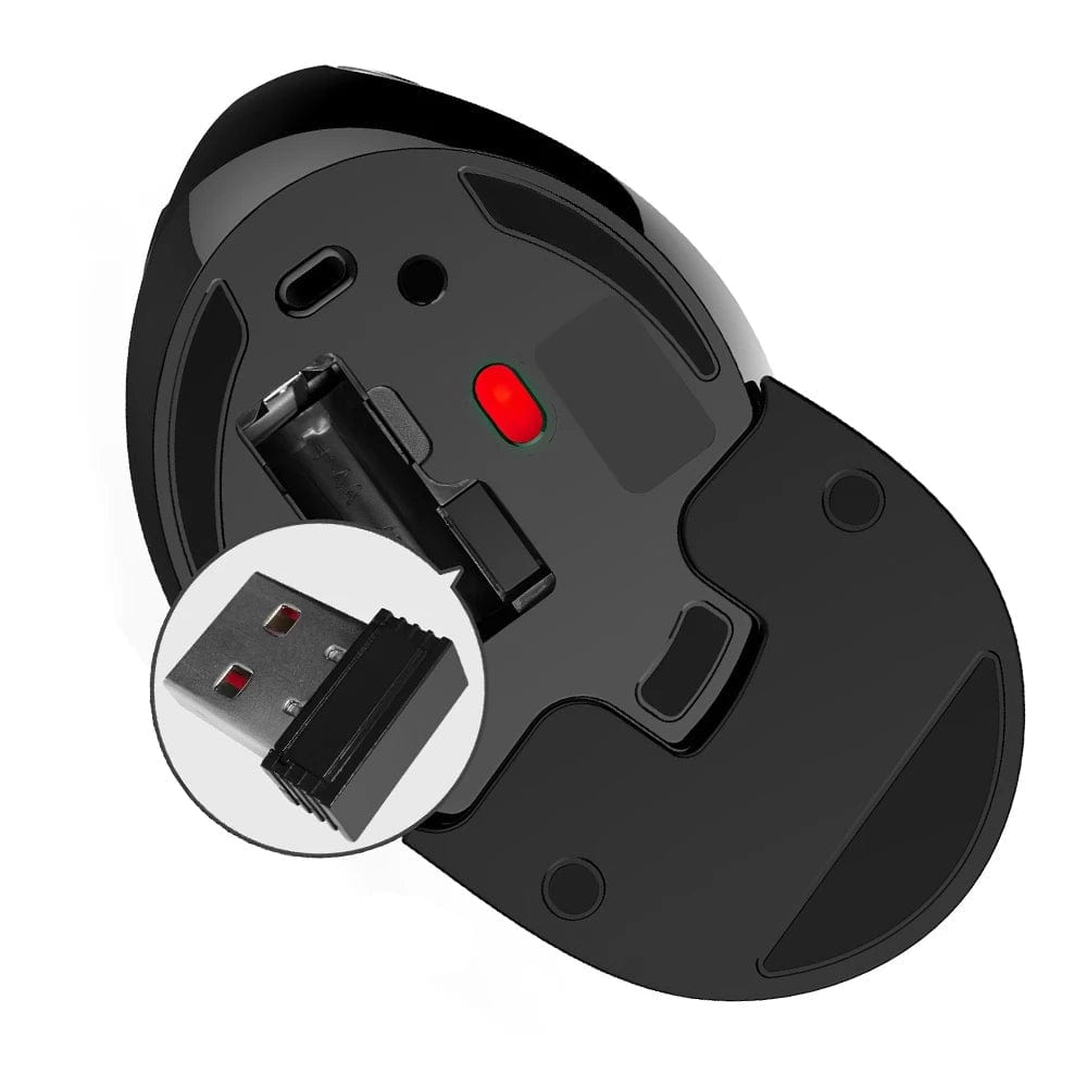 Rechargeable Backlit Vertical Mouse for Office Work – view 4