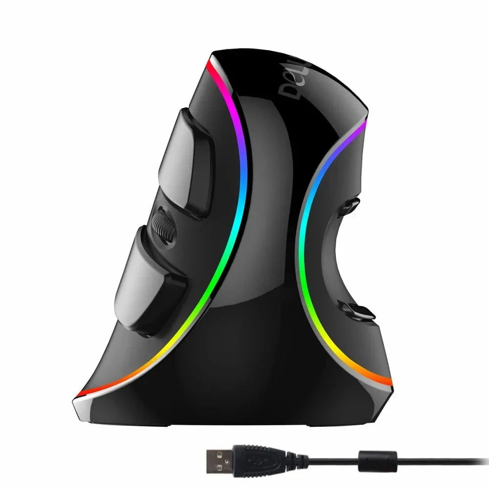 Rechargeable Backlit Vertical Mouse for Office Work – view 8