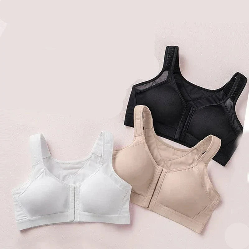 Breathable Posture Corrector Bra with Front Closure – view 2