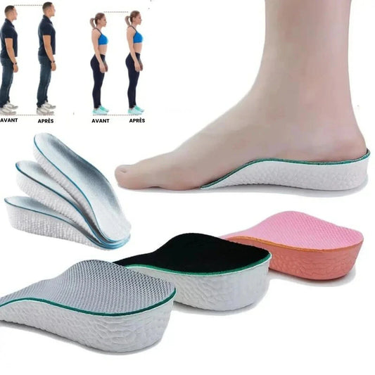 Memory Foam Breathable Heel Cups with Height Lift