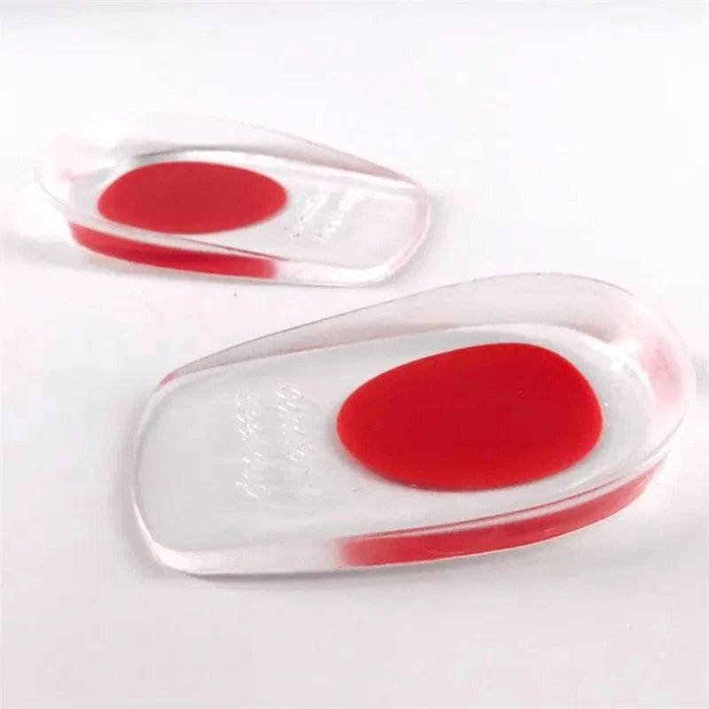 Clear Silicone Heel Cups with Colored Gel Pad – view 5