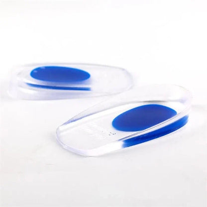 Clear Silicone Heel Cups with Colored Gel Pad – view 4