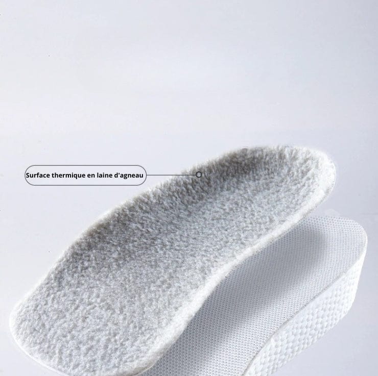 Warm Non Slip Heel Cups with Lambswool Top