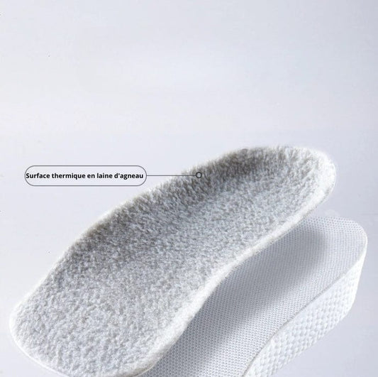 Warm Non Slip Heel Cups with Lambswool Top