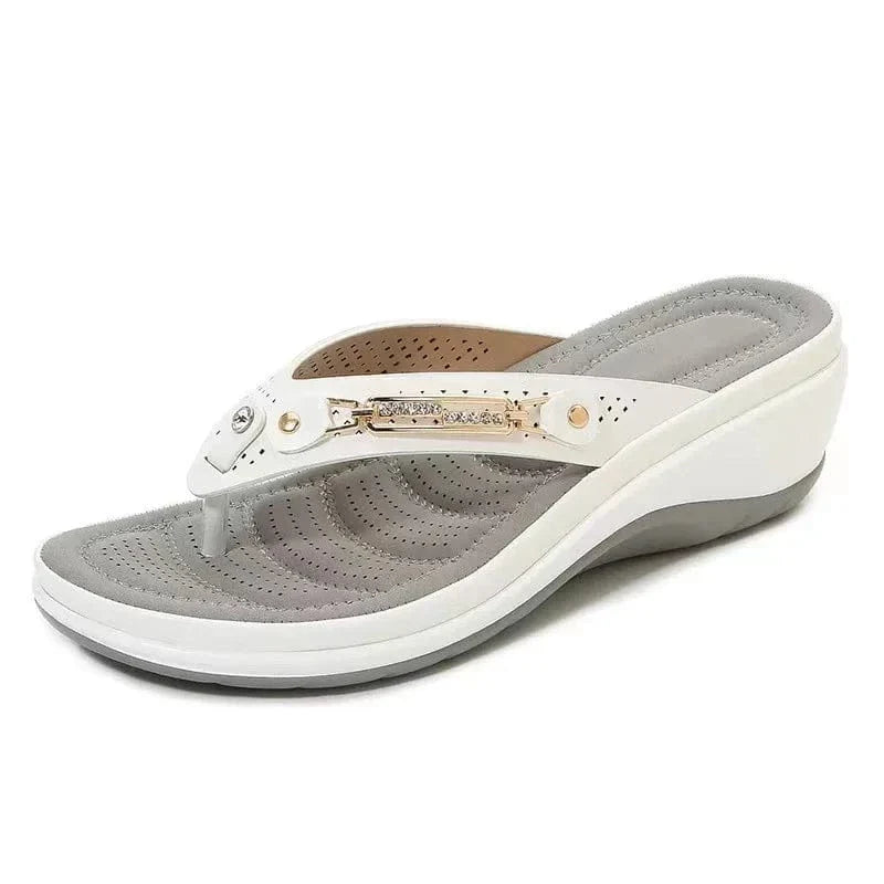 Non Slip Wedge Orthopedic Flip Flops for Women