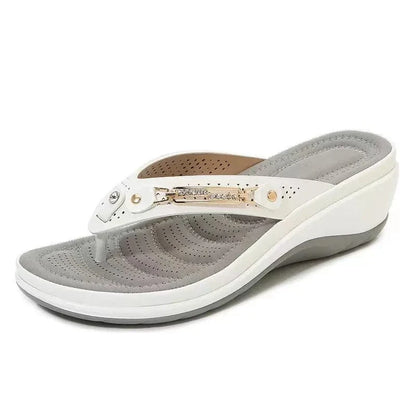 Non Slip Wedge Orthopedic Flip Flops for Women