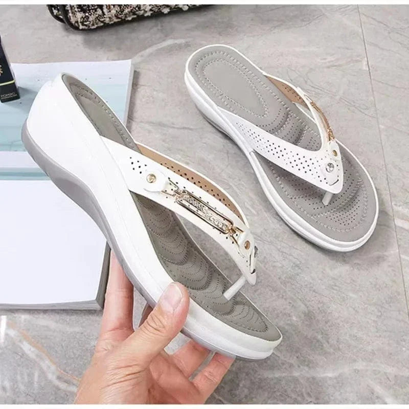 Non Slip Wedge Orthopedic Flip Flops for Women – view 2