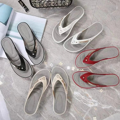 Non Slip Wedge Orthopedic Flip Flops for Women – view 3